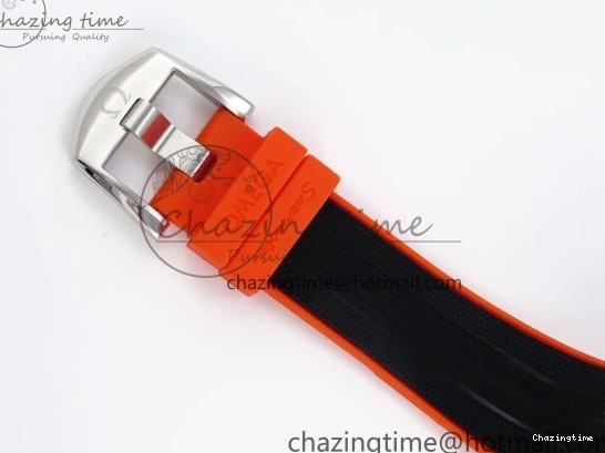 0313 Premium SEAMASTER PLANET OCEAN 6000M ULTRA DEEP 45.5MM SS TF 1:1 BEST EDITION GRAY DIAL ORANGE BEZEL ON RUBBER STRAP A 7761